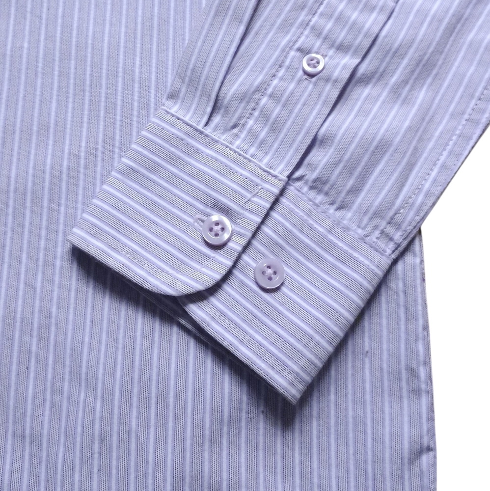 Newberry Purple Striped Dress Shirt Set With Tie - Picture 3 of 4